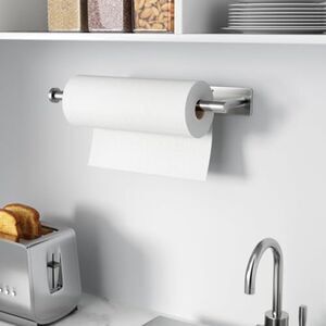Paper Towel Holder Kitchen Bathroom Roll Dispenser Under Cabinet Wall Mounted